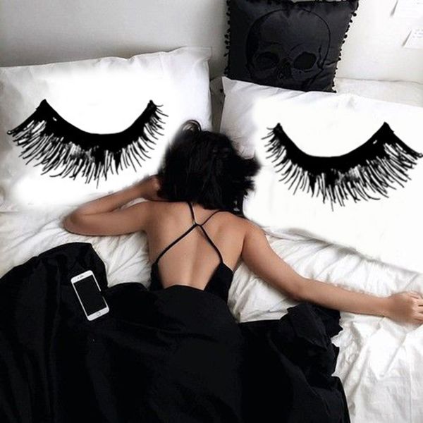 wholesale- ikathome 2 sided print eyelash pillow case,20x30" 50*76cm couple pillow cases sets,black/white funny sleeping eyes pillow
wholesale- ikathome 2 sided print eyelash pillow case,20x30" 50*76cm couple pillow cases sets,black/white funny sleeping eyes pillow