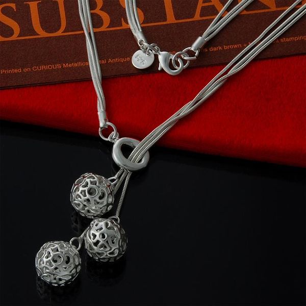 factory direct wholesale statement necklace 925 sterling silver o three hanging hollow ball necklace fashion silver necklace
factory direct wholesale statement necklace 925 sterling silver o three hanging hollow ball necklace fashion silver necklace