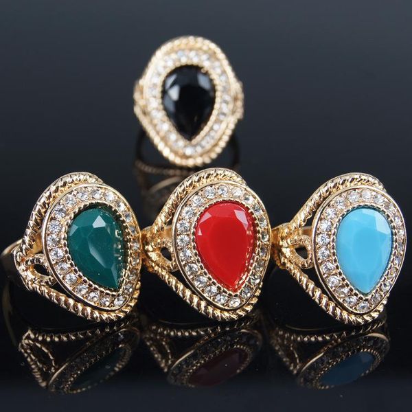 female queen ring precious stones rings delicate teardrop-shaped austrian crystal gem ring 4colors 18k gold plated, Silver
female queen ring precious stones rings delicate teardrop-shaped austrian crystal gem ring 4colors 18k gold plated, Silver