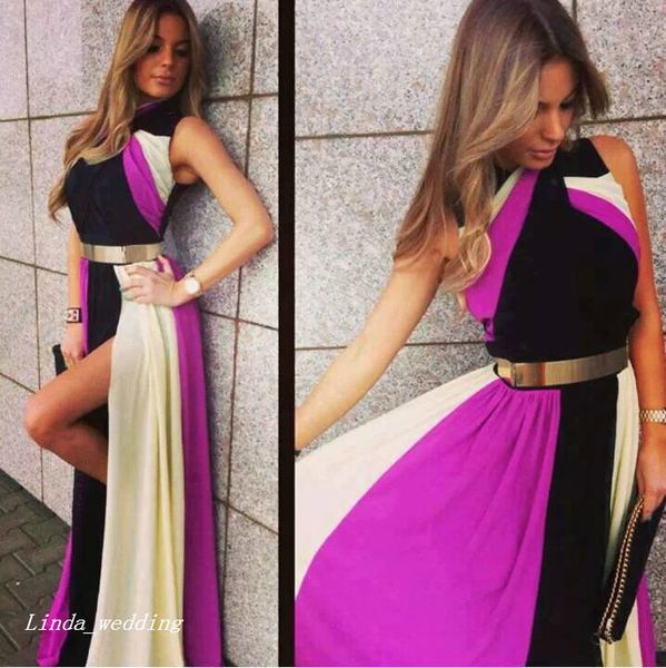 multi coloured rainbow prom dress beautiful chiffon side slit women wear special occasion dress evening party gown, Black
multi coloured rainbow prom dress beautiful chiffon side slit women wear special occasion dress evening party gown, Black