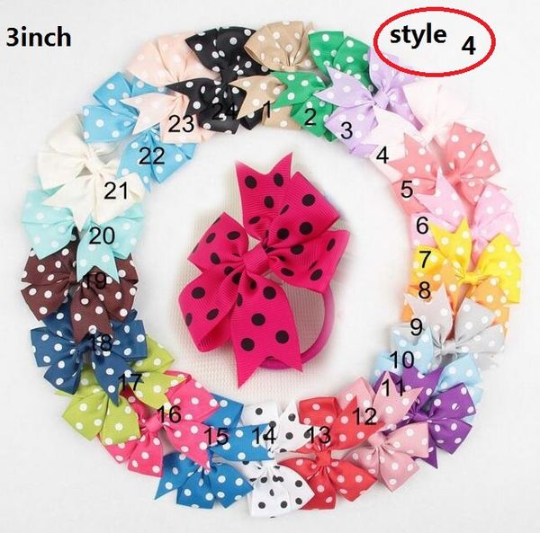 2016 new 3inch ribbon polka dot hair bows with elastic band for kids children pony tail holder 50pieces/, Slivery;white
2016 new 3inch ribbon polka dot hair bows with elastic band for kids children pony tail holder 50pieces/, Slivery;white