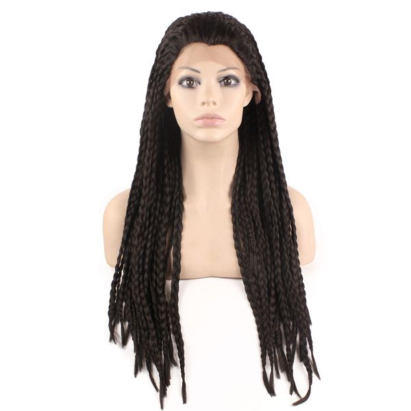 kanekalon braiding hair wig full long braided synthetic lace front wigs for black women, braid wig for africa american
kanekalon braiding hair wig full long braided synthetic lace front wigs for black women, braid wig for africa american