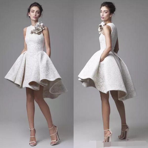 Elegant Short Prom Dresses Free Shipping A Line Hand Made Flower Lace Applique Hi Lo Cocktail Dress sleeveless Custom Made Prom Gowns
Elegant Short Prom Dresses Free Shipping A Line Hand Made Flower Lace Applique Hi Lo Cocktail Dress sleeveless Custom Made Prom Gowns