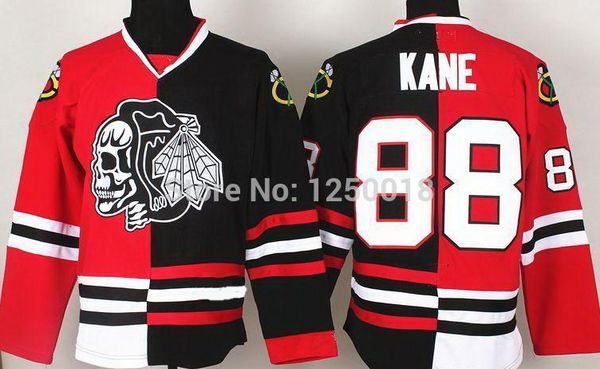 2016 custom blackhawks 88 patrick kane red white yellow skull logo fashion split ice hockey jerseys,stitched jersey, Black;red
2016 custom blackhawks 88 patrick kane red white yellow skull logo fashion split ice hockey jerseys,stitched jersey, Black;red
