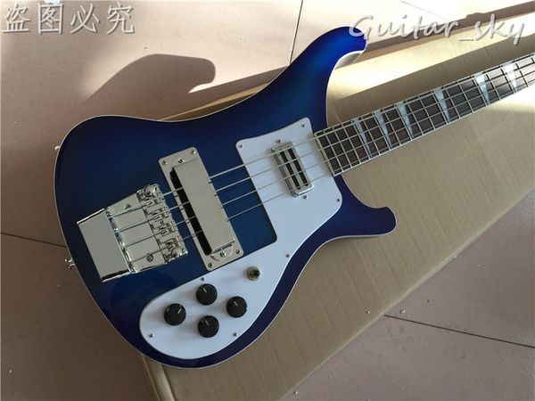 4 strings electric bass guitar in blue burst color, with chrome hardware. all color are available
4 strings electric bass guitar in blue burst color, with chrome hardware. all color are available
