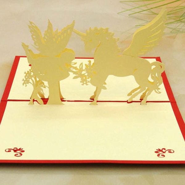 3d laser cut wedding invitations kirigami greeting card cubic cartoon horse and angel birthday gifts cards
3d laser cut wedding invitations kirigami greeting card cubic cartoon horse and angel birthday gifts cards