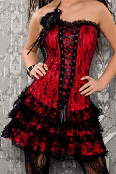 wholesale-new style red lace corset dress,full body corset,gothic corset dresses m1605, Black;white
wholesale-new style red lace corset dress,full body corset,gothic corset dresses m1605, Black;white