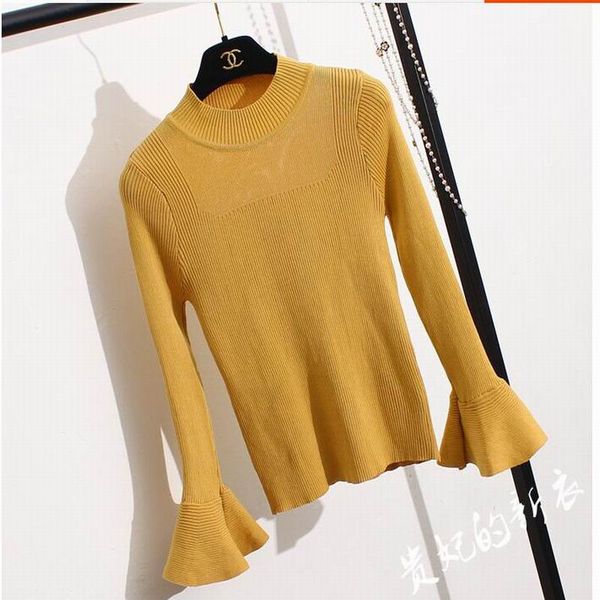 wholesale- 2016 autumn and winter high round collar basic sweater slim female flare sleeve sweater pullover long-sleeve blusas new, White;black
wholesale- 2016 autumn and winter high round collar basic sweater slim female flare sleeve sweater pullover long-sleeve blusas new, White;black