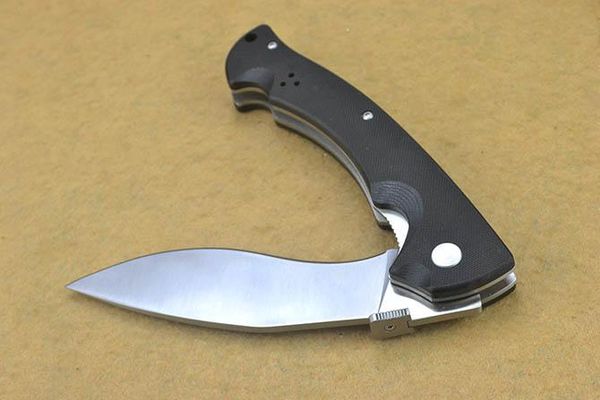 Cutting Tool Cold Steel Folding Knife Big Dogleg 5Cr15 57HRC Blade Black G10 Handle Survival Hunting Knife Gift F127L
Cutting Tool Cold Steel Folding Knife Big Dogleg 5Cr15 57HRC Blade Black G10 Handle Survival Hunting Knife Gift F127L