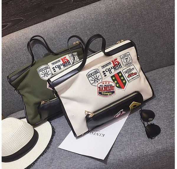 2016 new ladies bag. badges. street style. leisure bags. handbag. collision color. female bag.shoulder bags.cross body.canvas bag
2016 new ladies bag. badges. street style. leisure bags. handbag. collision color. female bag.shoulder bags.cross body.canvas bag