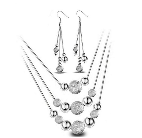 long tassel jewelry sets wedding bridal necklace/earrings set with many ball beads 925 sterling silver mutilayer jewelry sets
long tassel jewelry sets wedding bridal necklace/earrings set with many ball beads 925 sterling silver mutilayer jewelry sets