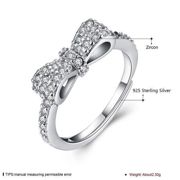 bow open-end ring with cz engagement sterling-silver rings woman european style ring woman jewelry wholesale new, Golden;silver
bow open-end ring with cz engagement sterling-silver rings woman european style ring woman jewelry wholesale new, Golden;silver