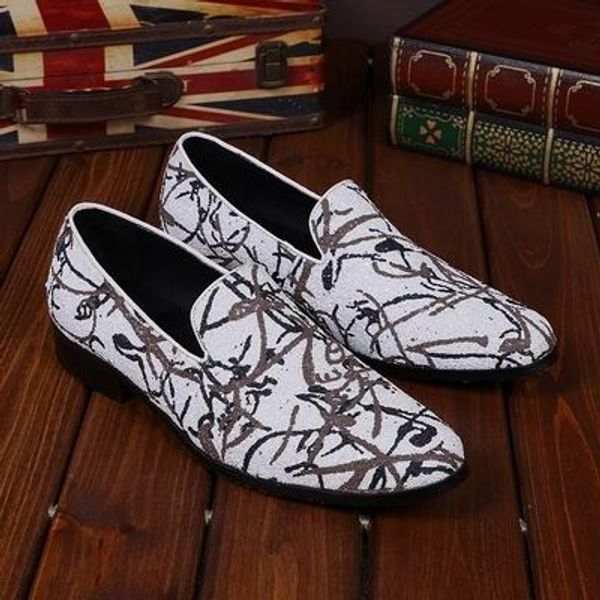 luxury mens business leisure white leather shoes fashion designer graffiti slip on loafer shoes for mens boat shoes 38-46, Black
luxury mens business leisure white leather shoes fashion designer graffiti slip on loafer shoes for mens boat shoes 38-46, Black