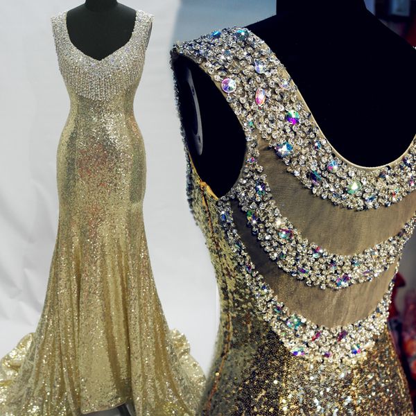 capped v neck sequin mermaid prom evening dress 2016 new beaded crystal evening gowns custom made, Black;red
capped v neck sequin mermaid prom evening dress 2016 new beaded crystal evening gowns custom made, Black;red