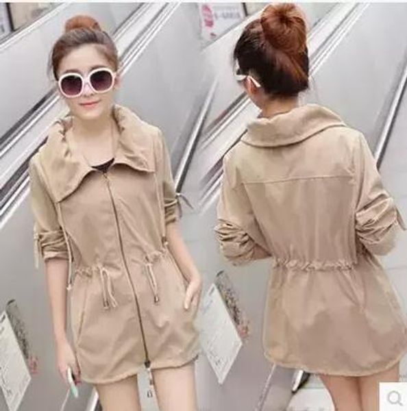 wholesale- 2016 new fashion jacket women casual windbreaker spring autumn women's coat loose slim outwear lady, Black;brown
wholesale- 2016 new fashion jacket women casual windbreaker spring autumn women's coat loose slim outwear lady, Black;brown