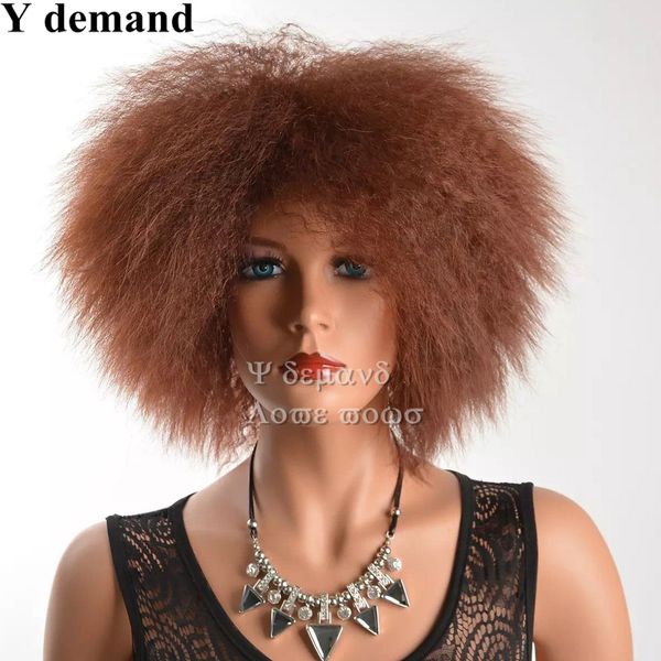 original afro brown hair afro short kinky curly wig fashion siulation brazilian human hair wigs full wigs in stock y demand, Black
original afro brown hair afro short kinky curly wig fashion siulation brazilian human hair wigs full wigs in stock y demand, Black