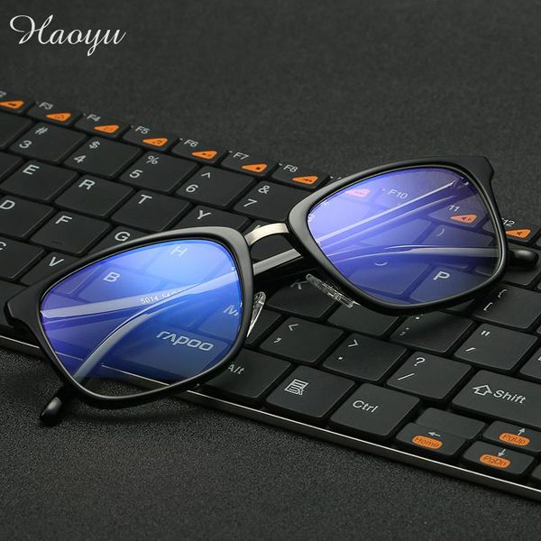 wholesale- haoyu new anti blue light lenses tr90 glasses full frame female men radiation protection computer goggles oculos de grau tg 5014, Silver
wholesale- haoyu new anti blue light lenses tr90 glasses full frame female men radiation protection computer goggles oculos de grau tg 5014, Silver