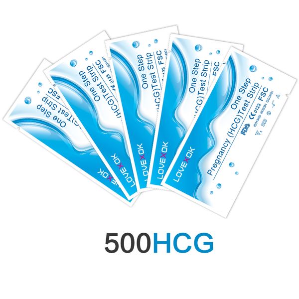 LOVEXOK Medical Pregnancy Test Strips 500-Count Sensitivity Higher Than 25 mIU/ml FDA and CE Certificate Free Shipping
LOVEXOK Medical Pregnancy Test Strips 500-Count Sensitivity Higher Than 25 mIU/ml FDA and CE Certificate Free Shipping