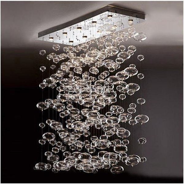 Contemporary Luxury Crystal Glass Bubble Suspension Lights Glass Bubble Leucos Murano Due By Patrick Jouin Project Led Light Fittings