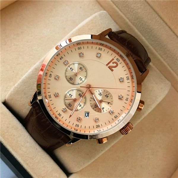 fashion gentleman military watch genuine leather man wristwatch business man quartz luxury watches auto-date japan movement, Slivery;brown
fashion gentleman military watch genuine leather man wristwatch business man quartz luxury watches auto-date japan movement, Slivery;brown