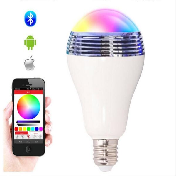 wireless control speaker bluetooth smart music audio speaker led rgb color bulb light lamps e27 bluetooth speakers wholesale 5pcs/lot
wireless control speaker bluetooth smart music audio speaker led rgb color bulb light lamps e27 bluetooth speakers wholesale 5pcs/lot