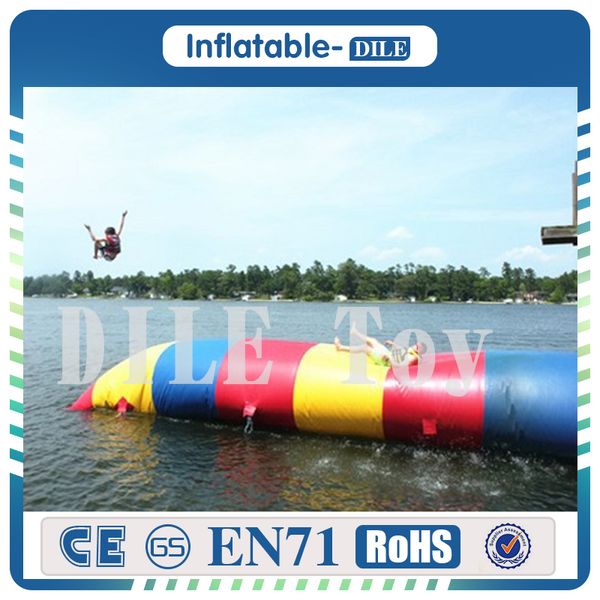 Pumpdoor To Door Delivery 6x2m Thrilling Inflatable Water Catapult Blobs Jump Diving Tower,inflatable Jumping Pillow