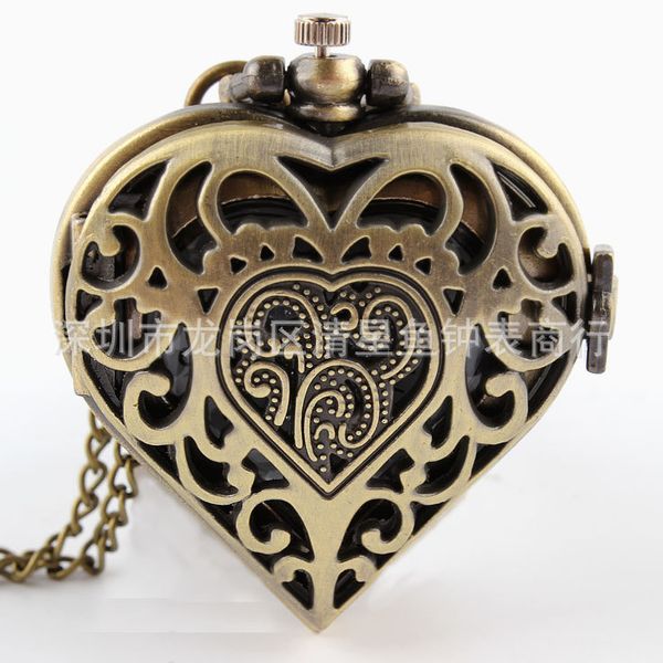 Silver And Golden Hollow Quartz Heart-shaped Pocket Watch Necklace Steampunk Hour Pendant Womens Gift
Silver And Golden Hollow Quartz Heart-shaped Pocket Watch Necklace Steampunk Hour Pendant Womens Gift