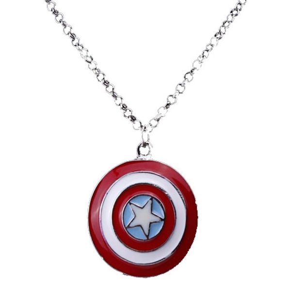 marvel comics boys stainless steel captain america shield chain pendant necklace, Silver
marvel comics boys stainless steel captain america shield chain pendant necklace, Silver