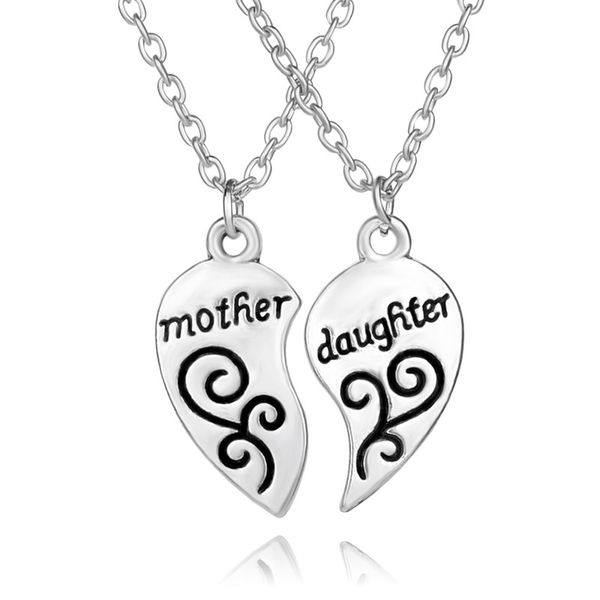 new fashion mother and daughter with two heart shaped set pendant necklaces love mom jewelry ing, Silver
new fashion mother and daughter with two heart shaped set pendant necklaces love mom jewelry ing, Silver