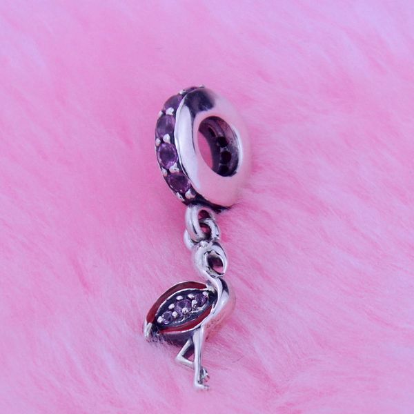 loose beads fits for pandora bracelets original authentic 100% 925 sterling silver beads pink flamingo pendant charm with cz 1pc/lot, Black
loose beads fits for pandora bracelets original authentic 100% 925 sterling silver beads pink flamingo pendant charm with cz 1pc/lot, Black