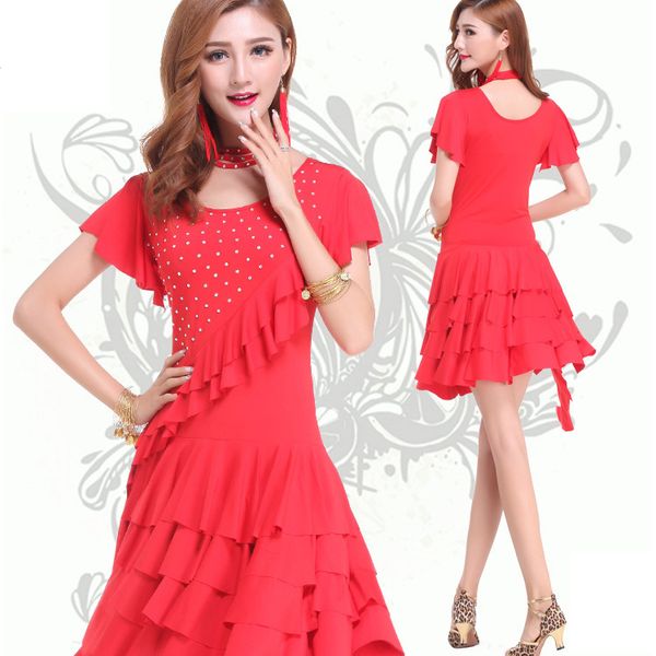 wholesale-fashion lady dance dress women square dance wear comfortable stage performance latin ballroom dance dress, Black;red
wholesale-fashion lady dance dress women square dance wear comfortable stage performance latin ballroom dance dress, Black;red