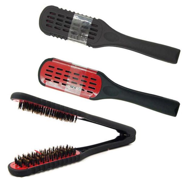 pro hairdressing straightener ceramic hair straightening double brush comb clamp styling tools 100pcs, Black
pro hairdressing straightener ceramic hair straightening double brush comb clamp styling tools 100pcs, Black