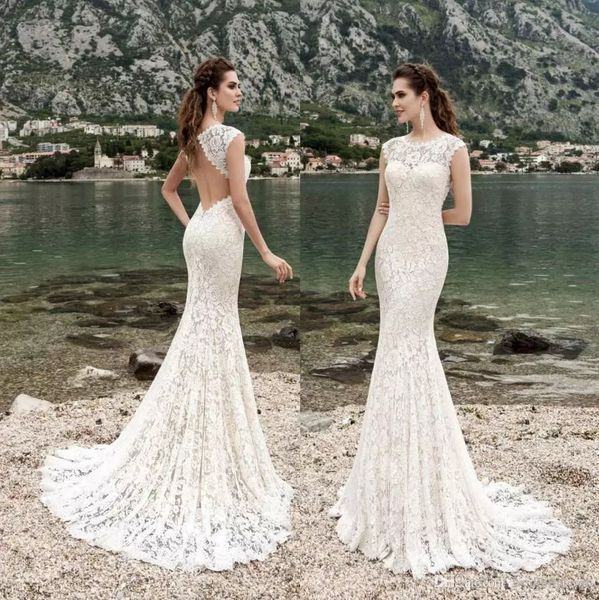 новые сексуальные кружева русалка свадебные платья 2017 sheer бато шеи backless пляж свадебные платья novia de платье, White
новые сексуальные кружева русалка свадебные платья 2017 sheer бато шеи backless пляж свадебные платья novia de платье, White