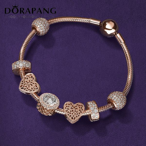 dorapang new 2017 100%925 sterling silver rose gold ensemble charm beads classic suit with bracelet diy bracelet lover gift, Golden;silver
dorapang new 2017 100%925 sterling silver rose gold ensemble charm beads classic suit with bracelet diy bracelet lover gift, Golden;silver
