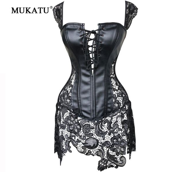 wholesale-steampunk corset dress gothic clubwear women faux leather corset dress plus size 6xl black burlesque dress sexy bustier corset, Black;white
wholesale-steampunk corset dress gothic clubwear women faux leather corset dress plus size 6xl black burlesque dress sexy bustier corset, Black;white