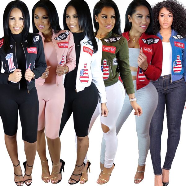 wholesale- 2016 new arrival spring autumn jacket short coat women outwear women's clothing long sleeve jackets coats baseball uniform w, Black;brown
wholesale- 2016 new arrival spring autumn jacket short coat women outwear women's clothing long sleeve jackets coats baseball uniform w, Black;brown