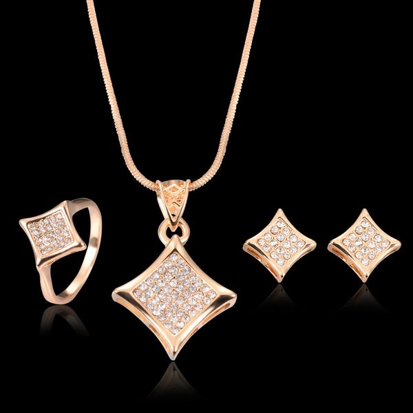 necklace earrings ring jewelry set luxury fashion women rhinestone 18k gold plated geometric square wedding jewelry 3-piece set js106, Slivery;golden
necklace earrings ring jewelry set luxury fashion women rhinestone 18k gold plated geometric square wedding jewelry 3-piece set js106, Slivery;golden