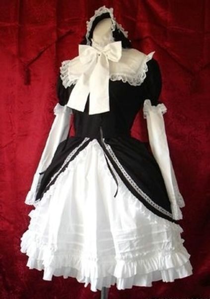 llt021) lolita dresses long sleeveless sweet lolita short dress ball gown fancy prom dress halloween party masquerade costume, Black;red
llt021) lolita dresses long sleeveless sweet lolita short dress ball gown fancy prom dress halloween party masquerade costume, Black;red