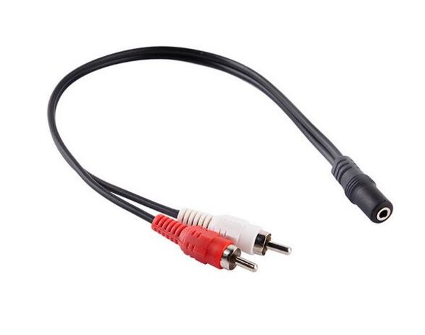 3.5mm stereo audio female mini jack to 2 rca male socket to headphone 3.5 y adapter cable universal
3.5mm stereo audio female mini jack to 2 rca male socket to headphone 3.5 y adapter cable universal