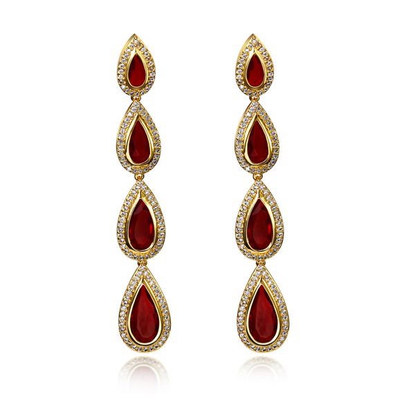 gold plate long earrings, setting with water drop 4 colors cubic zirconia, plating 18k earrings for women, Silver
gold plate long earrings, setting with water drop 4 colors cubic zirconia, plating 18k earrings for women, Silver
