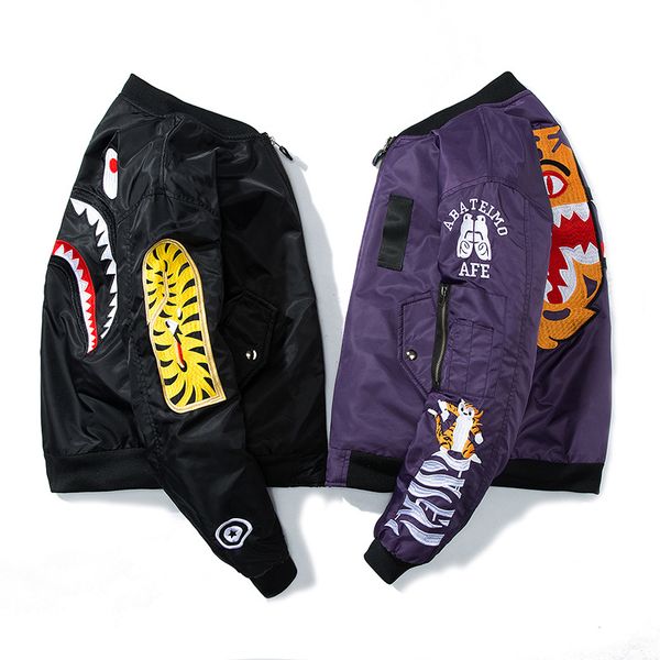 2017 new mens bomber jacket hip hop black printed windbreaker jacket streetwear, Black;brown 
2017 new mens bomber jacket hip hop black printed windbreaker jacket streetwear, Black;brown