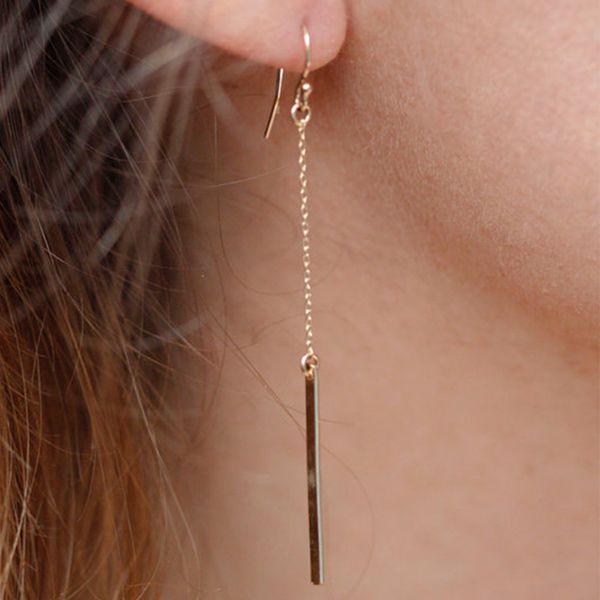 new simple fashion chain earring women tassels ear jewelry drop charm earrings vintage long chain earring wholesale, Golden
new simple fashion chain earring women tassels ear jewelry drop charm earrings vintage long chain earring wholesale, Golden