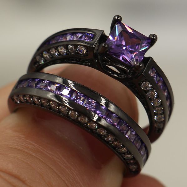 wholesale fashion precious princess-cut purple simulated diamond cz jewelry 10kt black gold filled wedding band ring set for women size 5-10, Slivery;golden
wholesale fashion precious princess-cut purple simulated diamond cz jewelry 10kt black gold filled wedding band ring set for women size 5-10, Slivery;golden
