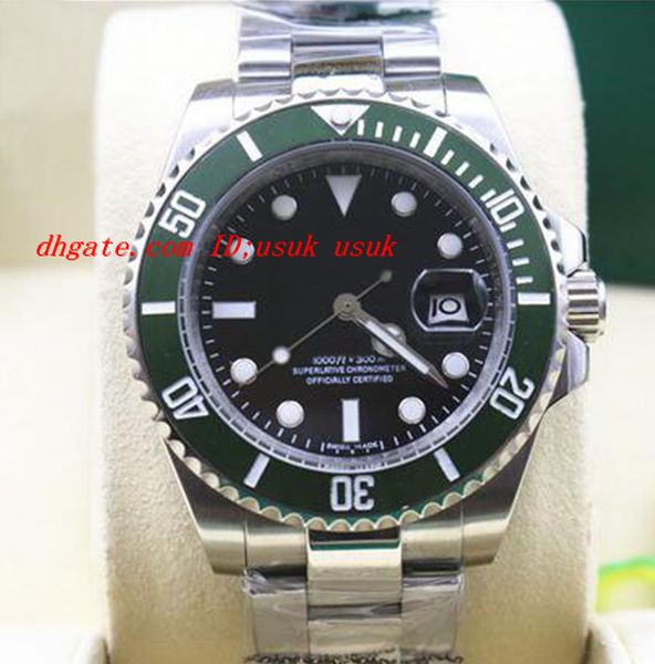 luxury wristwatch 116610 mens watch green bezel ceramic stainless steel 40mm automatic mechanical men watches quality, Slivery;brown
luxury wristwatch 116610 mens watch green bezel ceramic stainless steel 40mm automatic mechanical men watches quality, Slivery;brown
