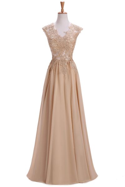 A-Line Style Champagne Chiffon Ladies Банкетное платье длинной длины Кружева Appliques Bodice Формальное
A-Line Style Champagne Chiffon Ladies Банкетное платье длинной длины Кружева Appliques Bodice Формальное