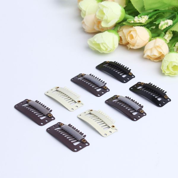 Z&F Wig Clip Hair Clips 4Colors Available 9 Teeth 3.2CM Long 1000pcs/Lot Black/Brown/Coffee/Beige
Z&F Wig Clip Hair Clips 4Colors Available 9 Teeth 3.2CM Long 1000pcs/Lot Black/Brown/Coffee/Beige