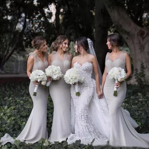 charming 2017 silver grey chiffon mermaid bridesmaid dresses long tulle v neck straps wedding guest gowns custom made china en101013, White;pink
charming 2017 silver grey chiffon mermaid bridesmaid dresses long tulle v neck straps wedding guest gowns custom made china en101013, White;pink