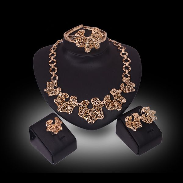earrings necklace bangle ring statement jewelry set fashion women 18k gold plated geometric alloy party jewelry 4-piece set wholesale js218, Slivery;golden
earrings necklace bangle ring statement jewelry set fashion women 18k gold plated geometric alloy party jewelry 4-piece set wholesale js218, Slivery;golden