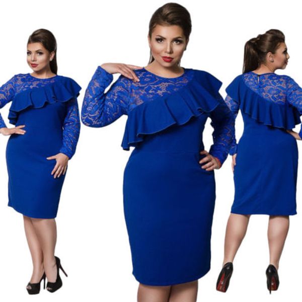 new arrive autumn spring women's plus size dress 6xl-l lace falbala fashion bodycon party dress elegant dress, White;black
new arrive autumn spring women's plus size dress 6xl-l lace falbala fashion bodycon party dress elegant dress, White;black
