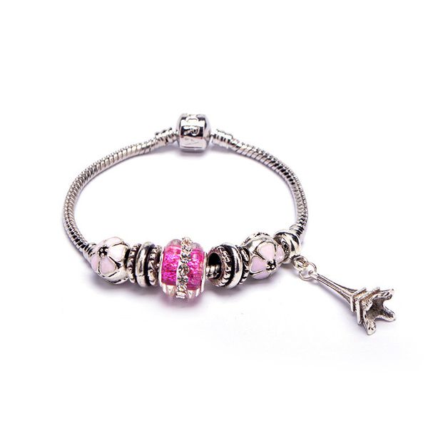 new charm bracelet effiel tower bracelet women genera glass beads for padora jewelry charm glass bead bracelet, Golden;silver
new charm bracelet effiel tower bracelet women genera glass beads for padora jewelry charm glass bead bracelet, Golden;silver